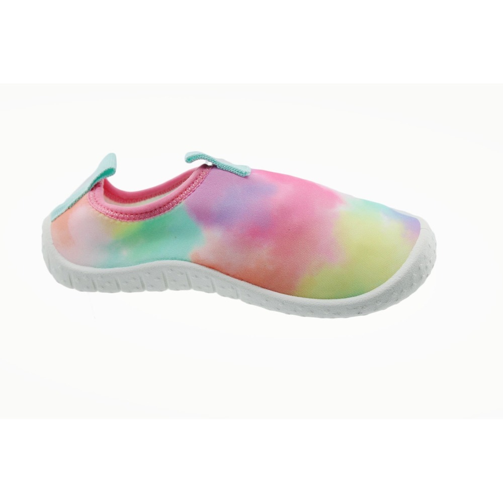 Cat & Jack Toddler Tie Dye Water Shoes Slip‎ On Aqua Socks Multi Color Size 9